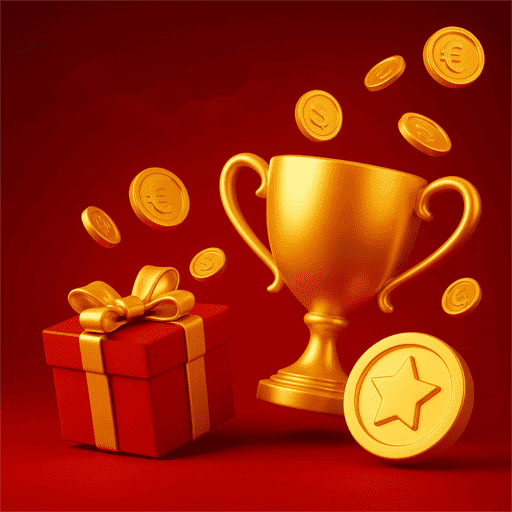 Exemplo de recompensa diária na BET535.